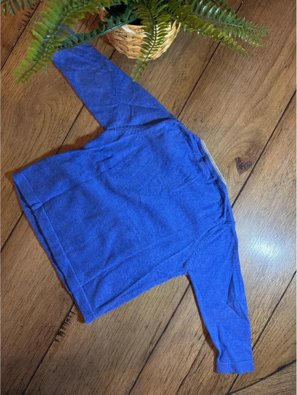 Zara Knitwear Boys V-Neck Sweater Bundle Blue & Brown 12–18 Months (82 cm)